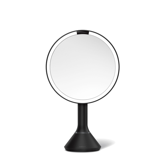 Lustro z czujnikiem sensor i kontrolą natężenia światła Simplehuman - czarny mat