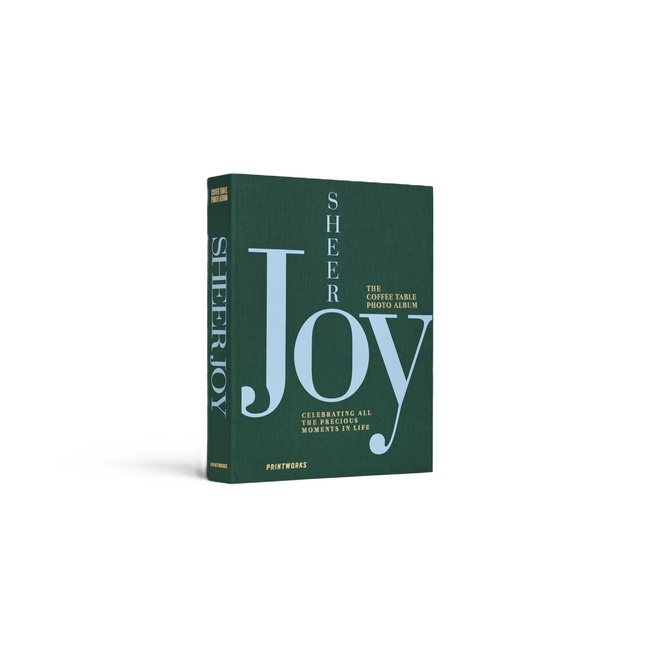 Album na zdjęcia Printworks Sheer Joy XL, leśna zieleń, niebieski napis