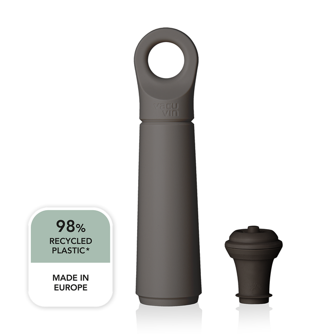 Pompka próżniowa do wina Vacu Vin Wine Saver Loop Graphite z 1 korkiem