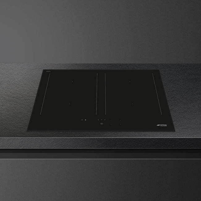 Smeg - Płyta Kuchenna Universal Sim3644D Czarne Szkło