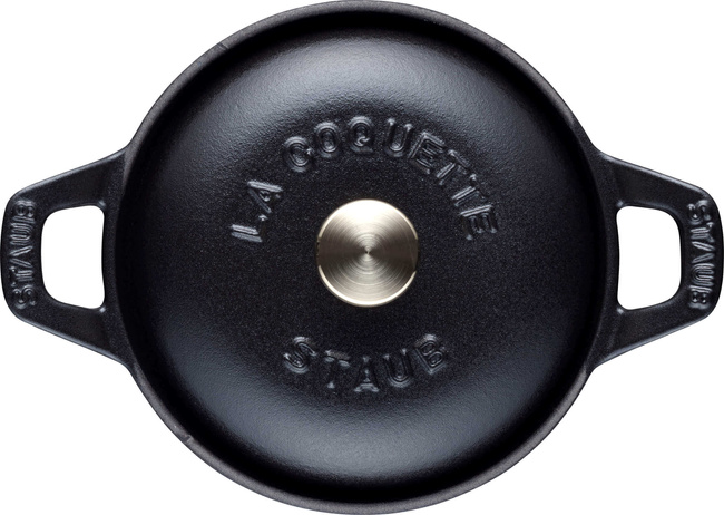 Staub La Coquette Garnuszek Żeliwny Okrągły 500 Ml, Czarny