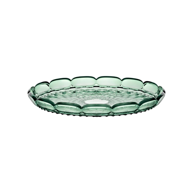 tace okrągłe 36 cm zielona matcha - Guzzini
