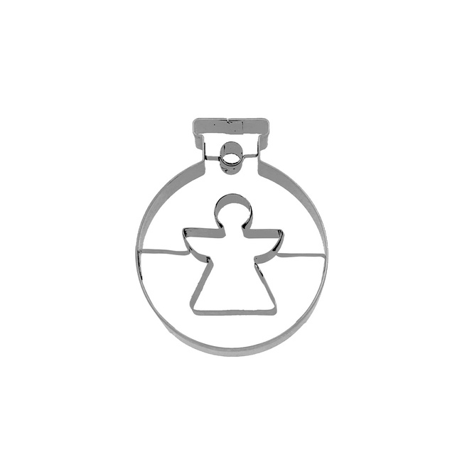 Foremka Do Wykrawania Ciastek Bombka Z Aniołkiem 6 Cm - Birkmann