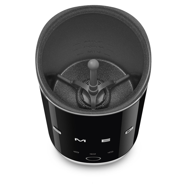 Spieniacz do mleka Smeg Mff02Bleu Czarny 50's Style