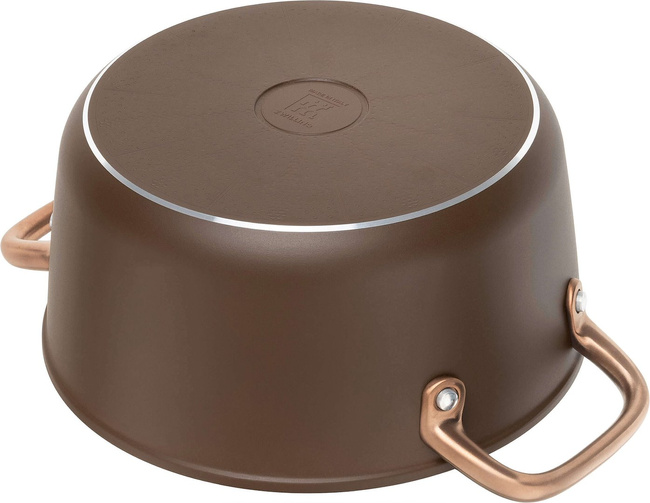 Milano Garnek niski z pokrywką 24 cm brązowy - Zwilling