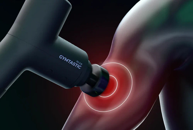 Extralink Massage Gymgun Fit 2.0 Lite | Pistolet do masażu | 4 głowice, 6 trybów