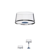 Kieliszki do szampana Trebonn SplitGlass, szerokie, niebieskie, 250 ml, 2 szt., bez nóżki