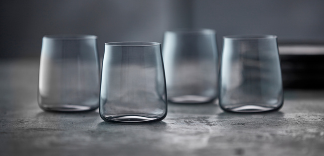 Szklanki do wody ze szkła kryształowego Smoke 420 ml 4 sztuki 31568 - Lyngby Glas