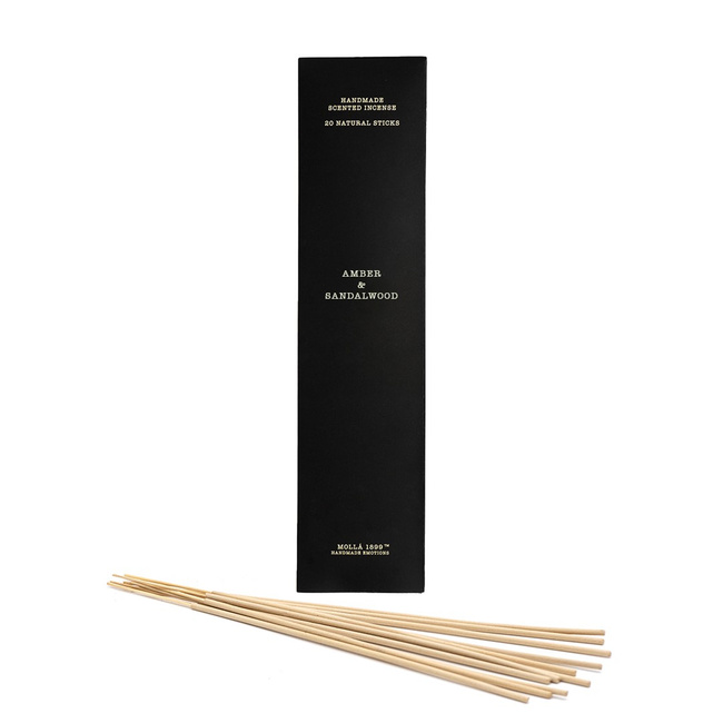 Zestaw 20 Kadzidełek Amber And Sandalwood - Cereria Molla