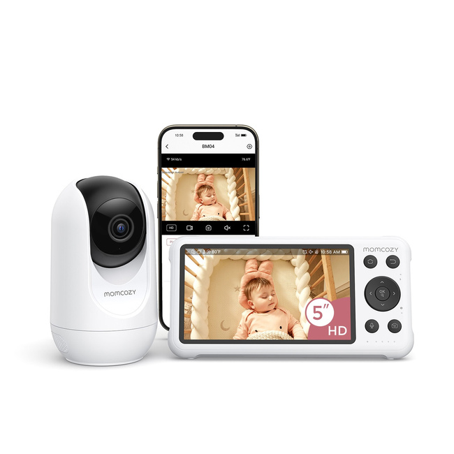 Elektroniczna niania wideo Momcozy BM04 z Wi-Fi i jednostką rodzica