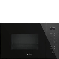 Smeg - Kuchenka Mikrof., 25l, Linea, Czarny Linea Fmi125n Czarne Szkło.