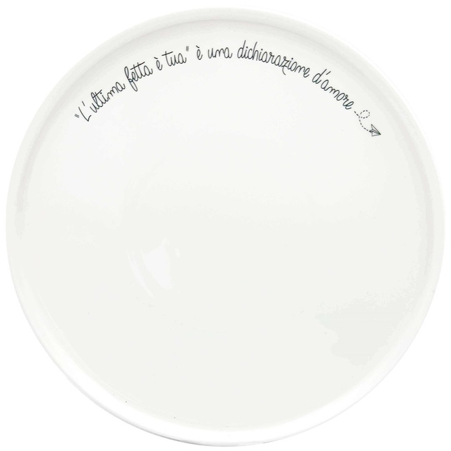 Okrągły Talerz do Pizzy Porcelana 32 cm Gli Onesti La Porcellana Bianca