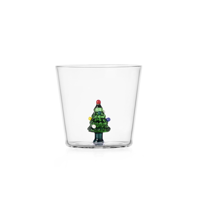 Szklanka Ichendorf Milano Christmas Tales z choinką, 300 ml
