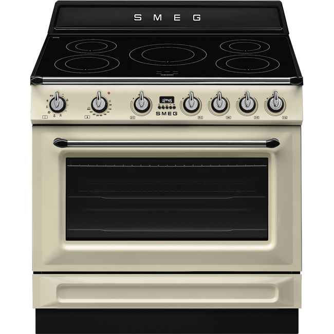 Smeg - Kuchnia wolnostojąca z płytą indukcyjną Victoria Tr90Imp Kremowy.