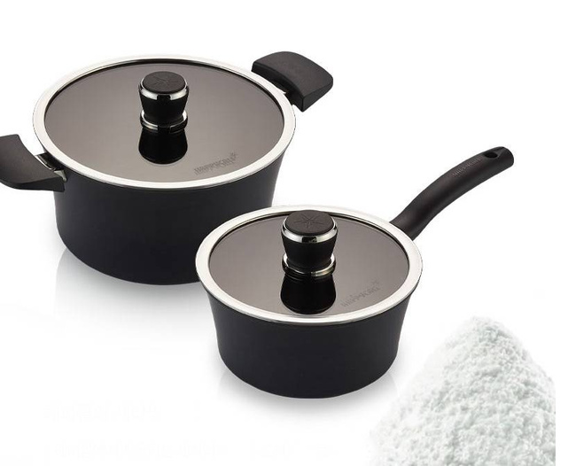 HAPPYCALL Garnek Ceramiczny IH Mono 28 cm 8,5 L Czarny Heban