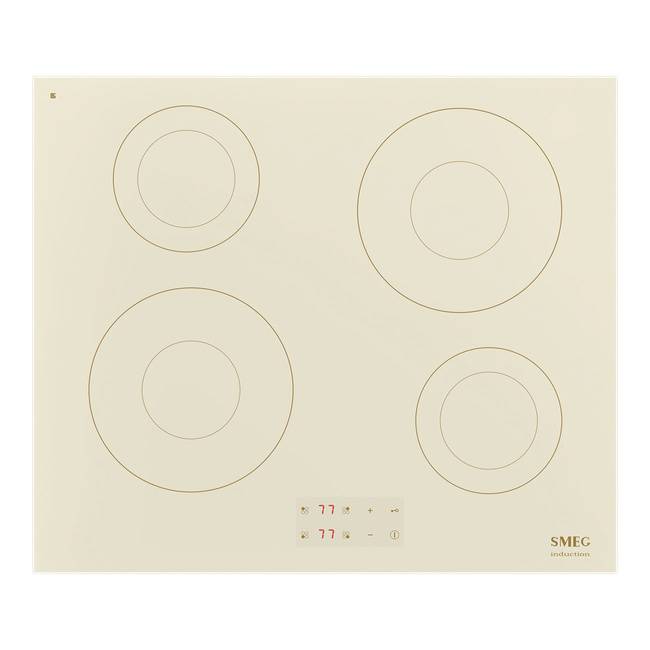 Smeg - Płyta indukcyjna, 60 cm, prosta krawędź COLONIALE SI2641DP Kremowe szkło