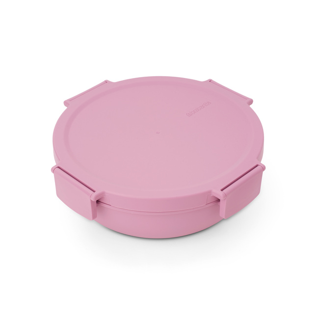 Miska na sałatkę Brabantia Make & Take 1,3 l z pojemnikiem na dressing, Lilac Pink