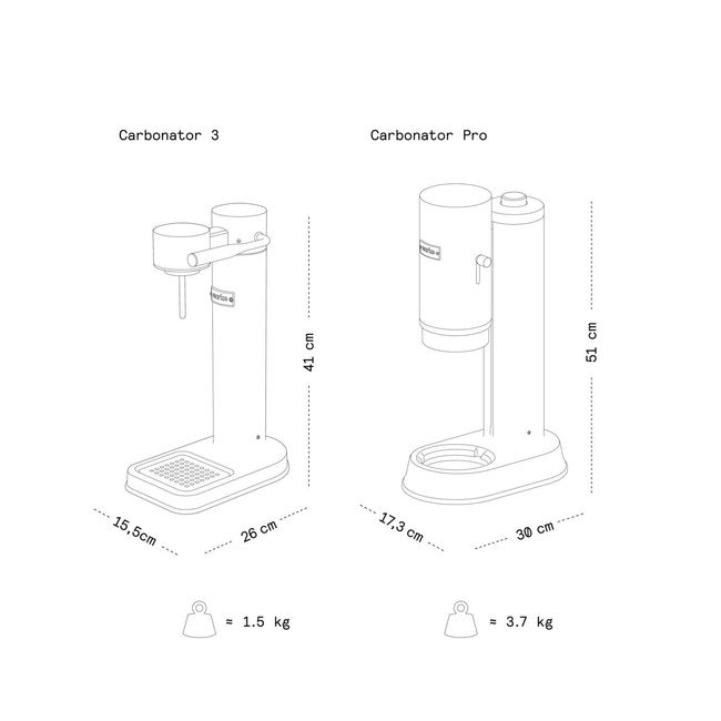 Saturator do wody Carbonator Pro, piaskowy - Aarke