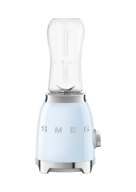 Smeg - Blender mini, Pastelowy błękit 50's style PBF01PBEU pastelowy błękit.