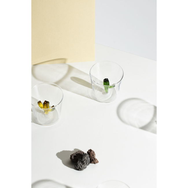Szklanki Cactus Green-Amber - Ichendorf Milano
