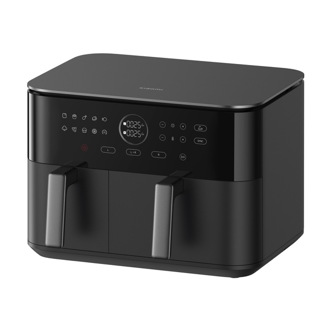 Xiaomi Dual Zone Air Fryer 10L Czarna Frytkownica 2700W 3.5L+6.5L Podwójna Strefa Smażenia