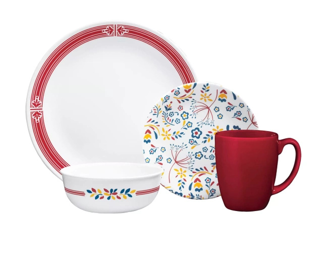 Zestawy obiadowe Prairie Garden 16 elementów - Corelle