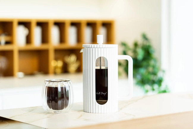 Zaparzacz Do Kawy I Herbaty 1000 Ml Livio Biały 0718 - Vialli Design
