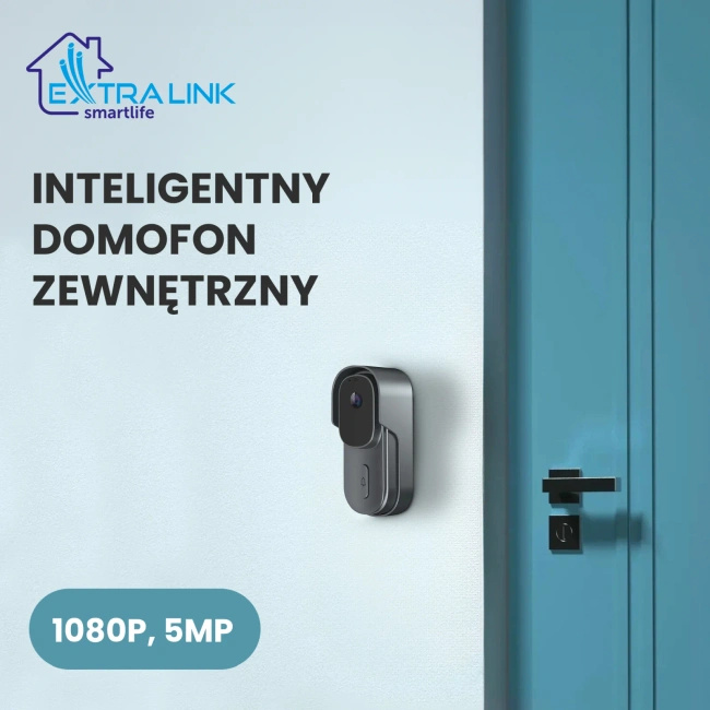 Wideodomofon Extralink SmartLife 708AD z kamerą 5 MP, Wi-Fi, IP65, Tuya