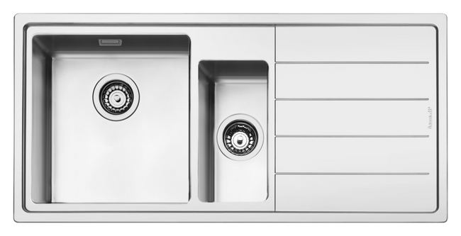 Smeg - Zlewozmywak ze stali nierdzewnej Mira Lft102d Stal nierdzewna