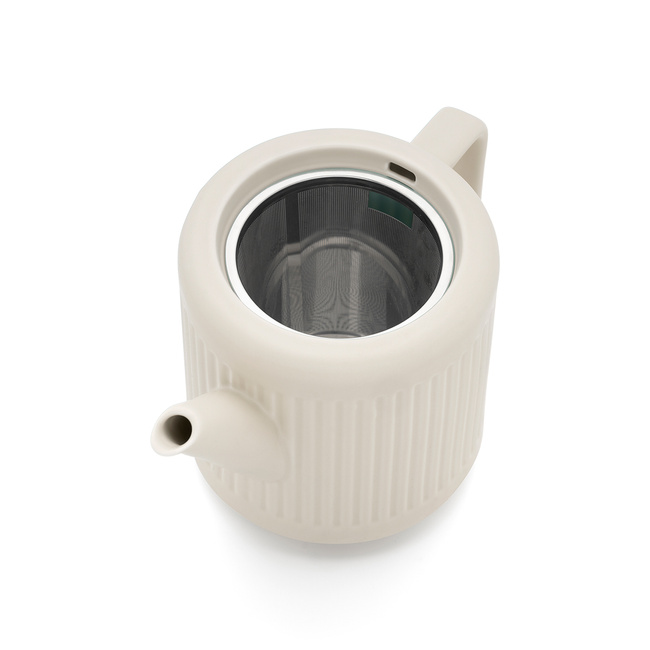 Dzbanek do herbaty ceramiczny Skagen 1,2L - biały / Bredemeijer