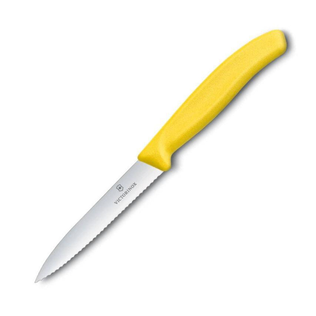 Victorinox Nóż do Jarzyn Ząbkowany 10cm Żółty