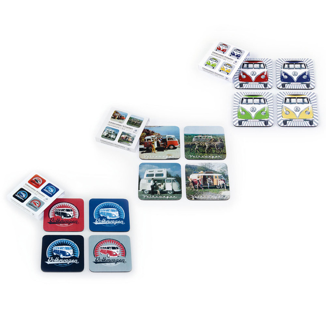 Vw Podkładki Korek Bus 4szt Stripes/4 Col