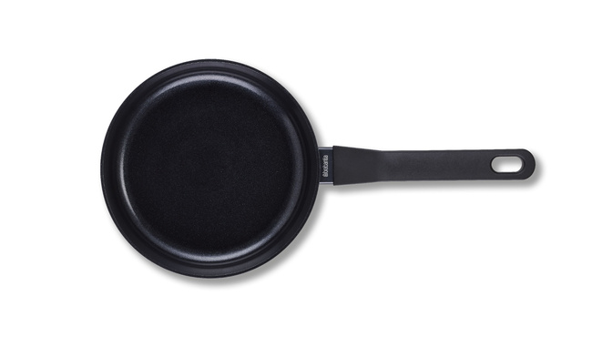 Patelnia Brabantia Onyx 20 cm z prostymi ściankami, czarna