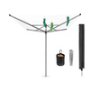Suszarka ogrodowa Brabantia Lift-O-Matic Advance 60 m, szara, z mocowaniem do gruntu