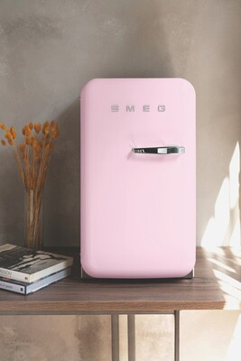 Smeg - Minibar FAB5RPK6 50'S RETRO STYLE - pastelowy róż