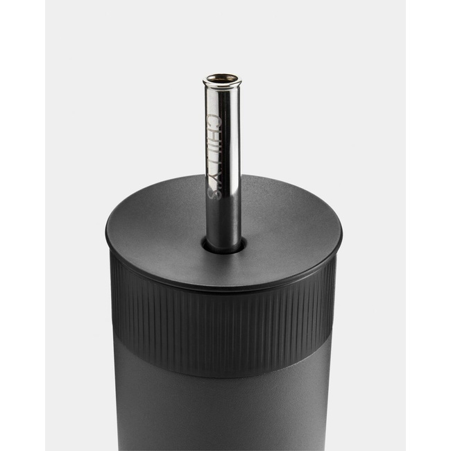 Termiczny Kubek 2w1 Ze Słomką | 500ml | Czarny - Chilly's Bottles
