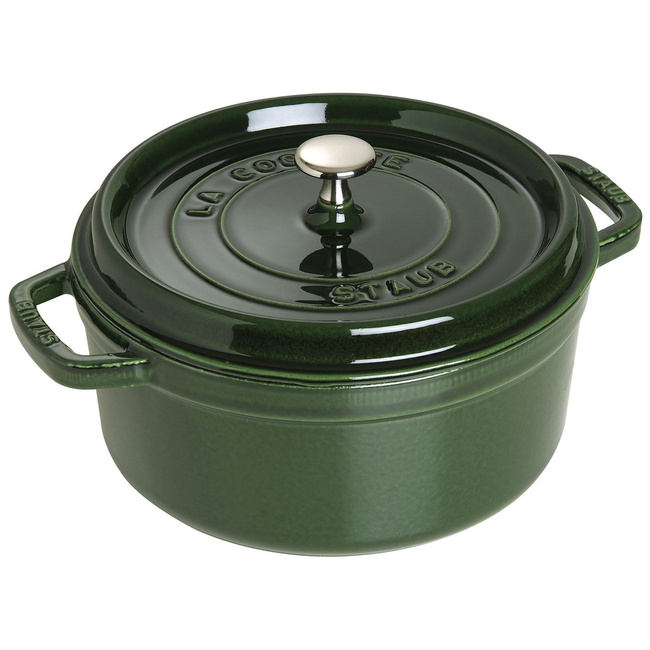 La Cocotte Garnek Żeliwny Okrągły 5.2 Ltr, Zielony - Staub