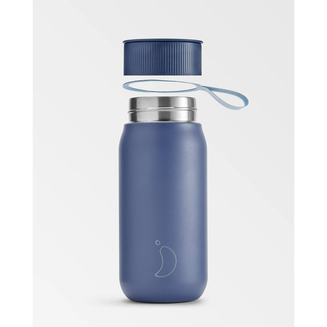 Termiczny kubek 2w1 ze słomką | 750ml | Granatowy series 2 - Chillys bottles