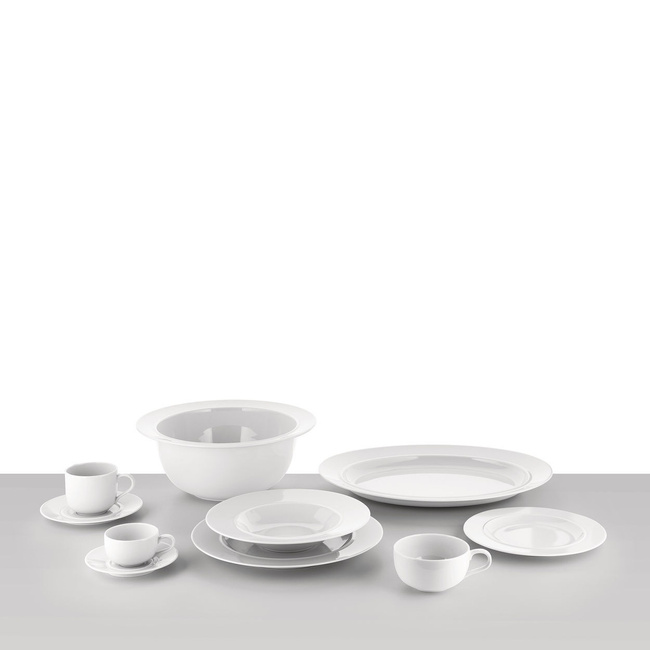 Talerz obiadowy 27 cm porcelana biała Alessi La Bella Tavola
