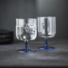 Kieliszki do wina Lyngby Glas Torino 300 ml, niebieskie, 2 sztuki