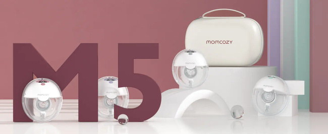 Momcozy M5 Podwójny czerwony | Laktator | 160ml
