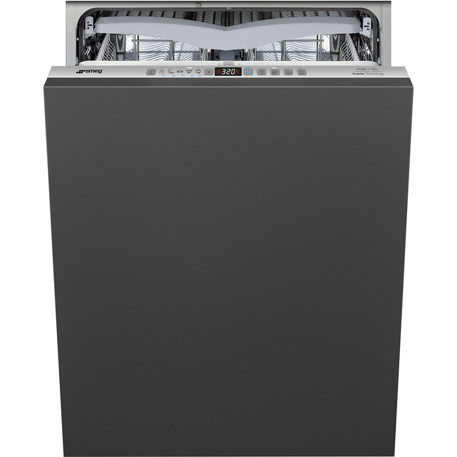 Smeg - Zmywarka do naczyń, 60 cm Universal Stl332ch Srebrny (panel sterowania).