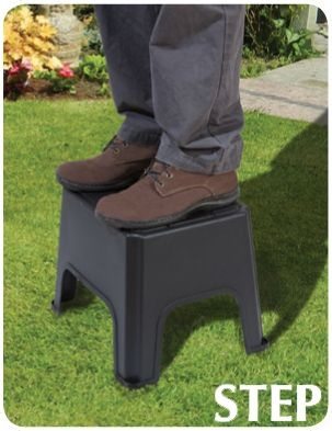Taboret, step ogrodowy 3w1 Garland