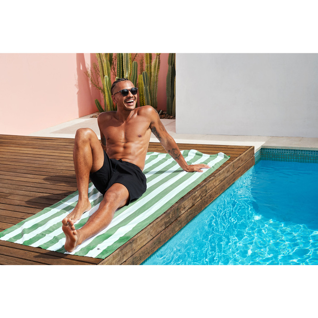 Ręcznik plażowy szybkoschnący Cayman Olive 200 x 90 cm Dock & Bay