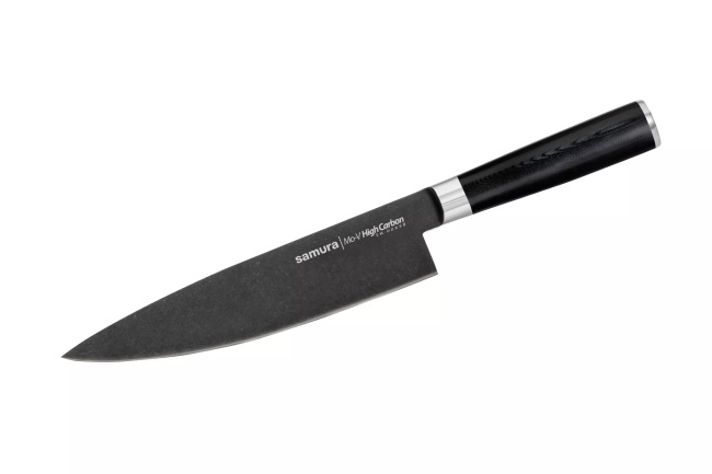 Samura MO-V Stonewash Zestaw 3 Noży Kuchennych w Drewnianym Pudełku