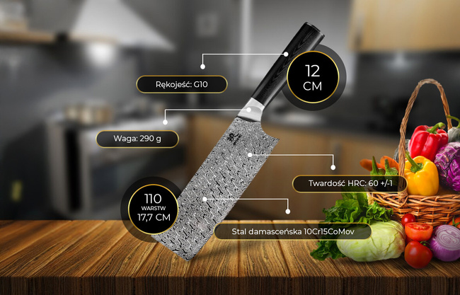 Shiori - Yasashi-sa Nakiri - Tasak Do Precyzyjnego Krojenia Warzyw