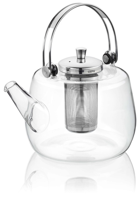 Infusa Czajnik do herbaty 1 ltr Szklane borokrzemowe szkło 19.5x12.5x17 cm GEFU