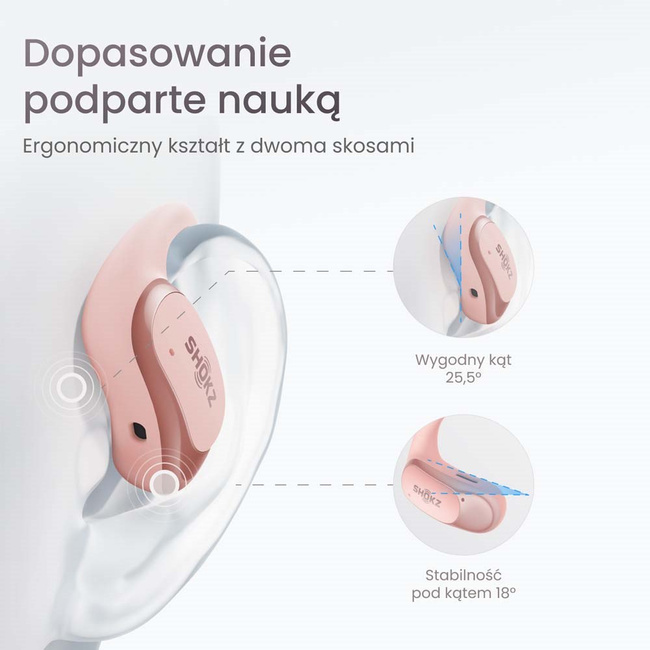 Słuchawki Shokz OpenFit Air PINK