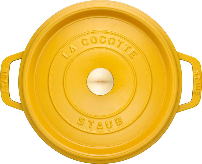 La Cocotte Garnek Żeliwny Okrągły 6.7 Ltr Cytrynowy - Staub