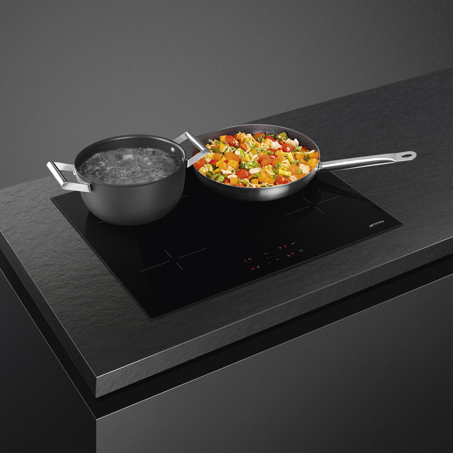 Smeg - Płyta Kuchenna Universal Se264Td1 Czarne Szkło
